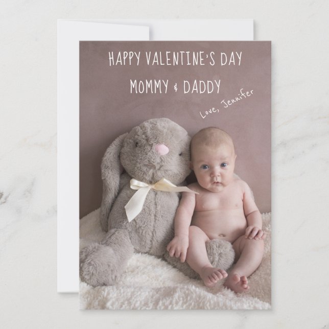 Cartes Pour Fêtes Annuelles Valentine pour maman et papa (Devant)