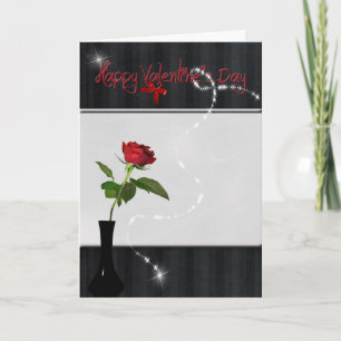 Cartes Pour Fêtes Annuelles valentine rose