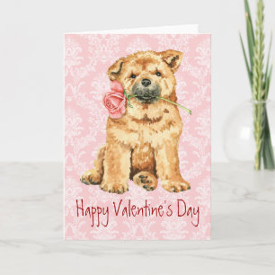 Cartes Pour Fêtes Annuelles Valentine Rose Chow
