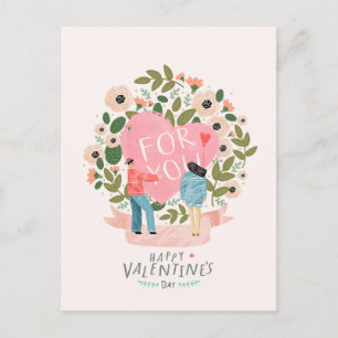 Cartes Pour Fêtes Annuelles Valentine rose Fleur
