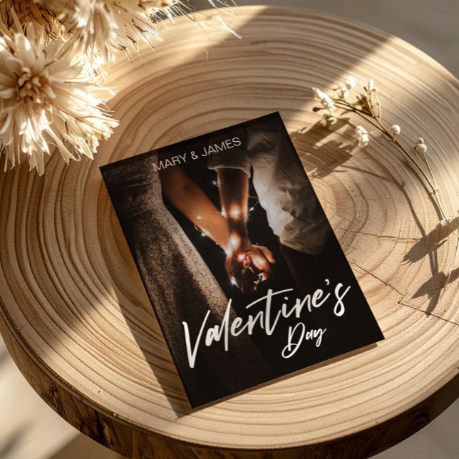 Cartes Pour Fêtes Annuelles Valentine’s Day Photo Romantic Couple Love (Happy Valentine’s Day Photo Romantic Holiday Postcard, Photo Valentines Day Card)