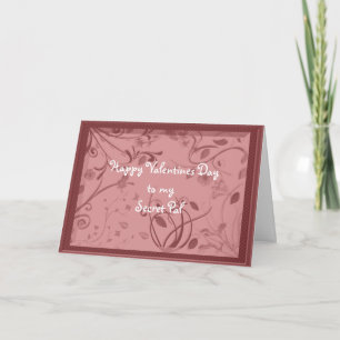 Cartes Pour Fêtes Annuelles Valentine Secret Pal