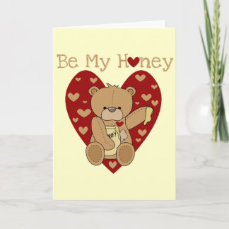 Cartes Pour Fêtes Annuelles Valentine soit mon T-shirts et cadeaux de miel