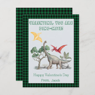 Cartes Pour Fêtes Annuelles Valentine, Tu Es DINO-Mite ! Valentines de classe
