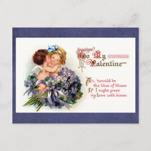 Cartes Pour Fêtes Annuelles Valentine victorien "le bonheur cupidons de