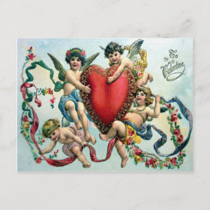 Cartes Pour Fêtes Annuelles Valentine victorienne