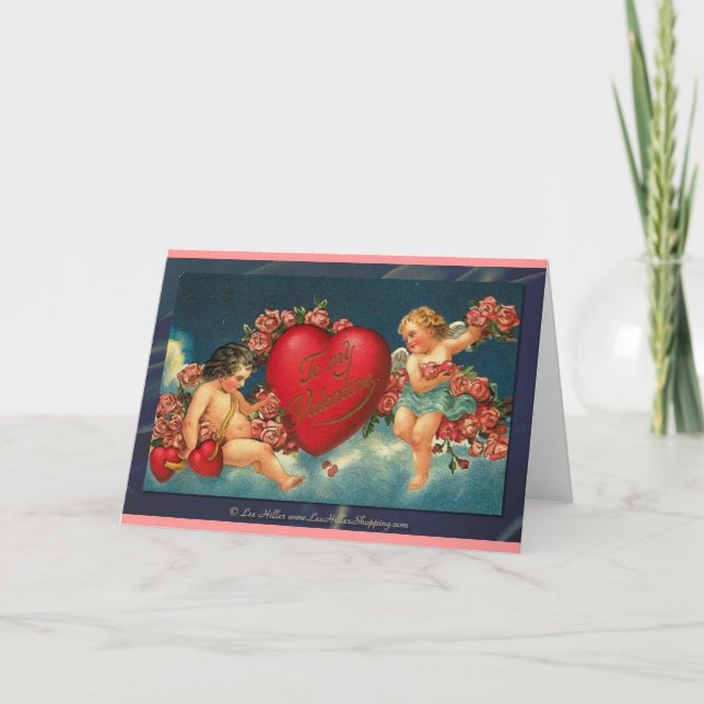 Cartes Pour Fêtes Annuelles Valentine Victorienne À Ma Valentine (Devant)