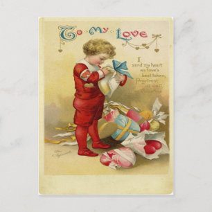 Cartes Pour Fêtes Annuelles Valentine vintage