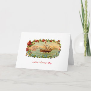 Cartes Pour Fêtes Annuelles Valentine vintage - Love Boat,