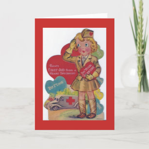 Cartes Pour Fêtes Annuelles Valentine vintage - Militaire - Spécialiste cardia