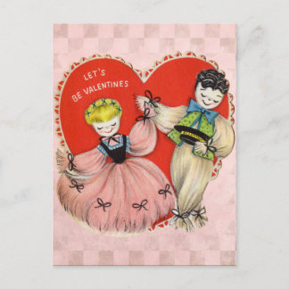 Cartes Pour Fêtes Annuelles Valentine vintage pour enfants