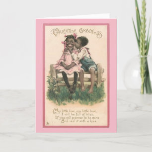 Cartes Pour Fêtes Annuelles Valentine vintage - Sceller avec un baiser,