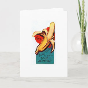Cartes Pour Fêtes Annuelles Valentine vintage - vous me conduisez les bananes,