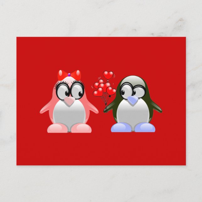 Cartes Pour Fêtes Annuelles valentines amour mignon (Devant)