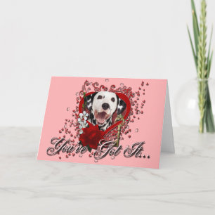Cartes Pour Fêtes Annuelles Valentines - clé à mon coeur - Dalmate