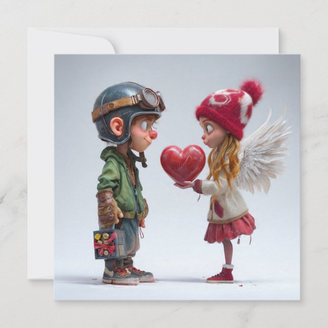 Cartes Pour Fêtes Annuelles Valentines Day Card by Roombirth 5 Pixlyne (Devant)