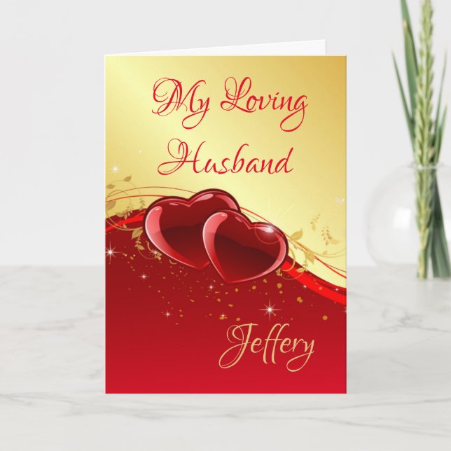 Cartes Pour Fêtes Annuelles Valentine's Day Card-My Loving Husband (Devant)