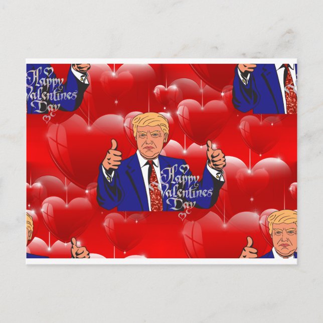 Cartes Pour Fêtes Annuelles valentines day donald trump (Devant)