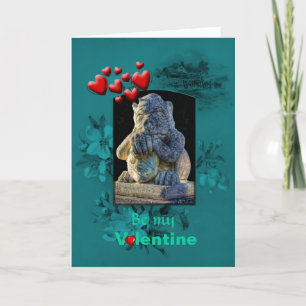 Cartes Pour Fêtes Annuelles Valentines Day, Grumpy Grotesque Pleads Love