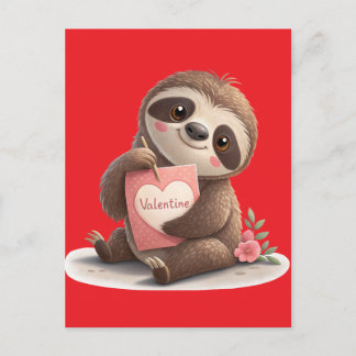 Cartes Pour Fêtes Annuelles Valentine's Day Sloth