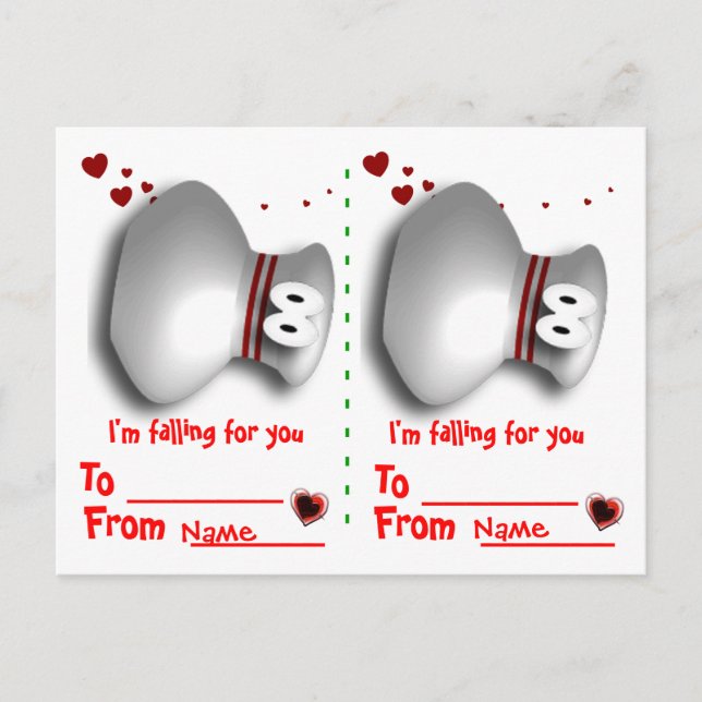 Cartes Pour Fêtes Annuelles valentines de bowling (Devant)