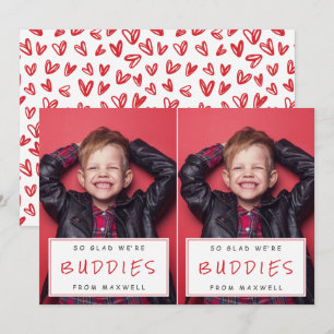 Cartes Pour Fêtes Annuelles Valentines de classe photo découpées / Rouge