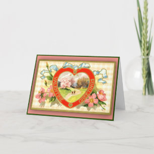 Cartes Pour Fêtes Annuelles Valentine's Greeting Cards Pastoral Scene