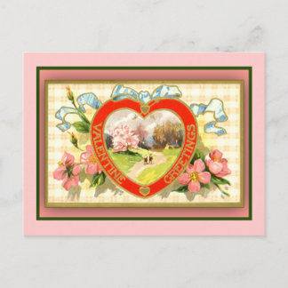 Cartes Pour Fêtes Annuelles Valentine's Greeting Cards Pastoral Scene