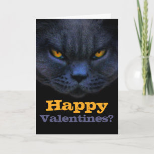 Cartes Pour Fêtes Annuelles Valentines heureux de chat croisé drôle ? Anti
