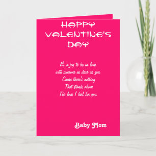 Cartes Pour Fêtes Annuelles Valentines jour bébé maman salutations