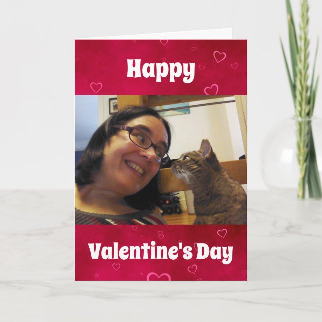 Cartes Pour Fêtes Annuelles Valentines Jour Chien Chat Animal de compagnie Pap (Devant)