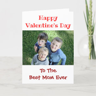Cartes Pour Fêtes Annuelles Valentines Jour Meilleure Maman Ever Enfants Photo