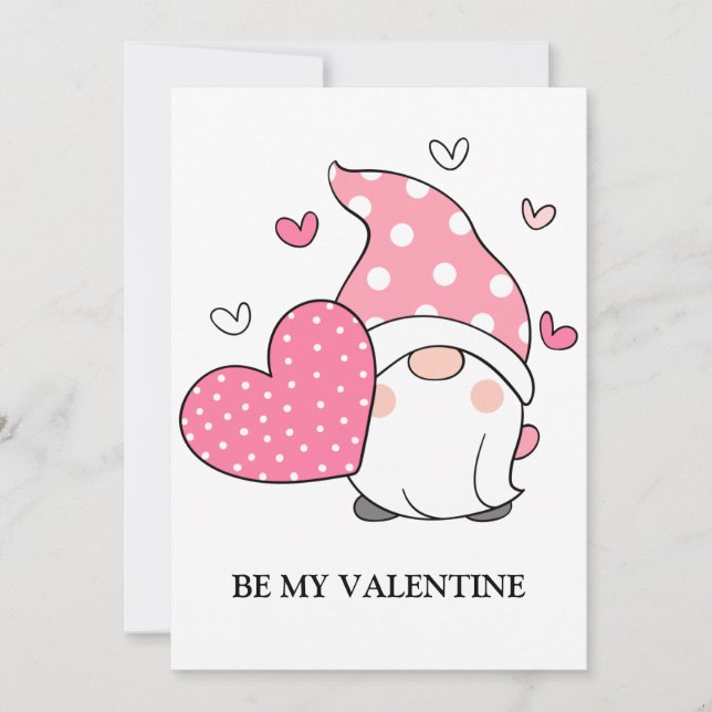 Cartes Pour Fêtes Annuelles Valentines Jour mignonne Amour Gnome de vacances (Devant)