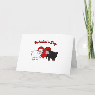 Cartes Pour Fêtes Annuelles Valentines jour - Moutons