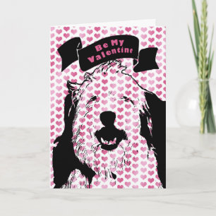 Cartes Pour Fêtes Annuelles Valentines - silhouette anglaise d'antan de chien