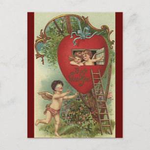 Cartes Pour Fêtes Annuelles Valentines vintages de l'État de Victoria Journée