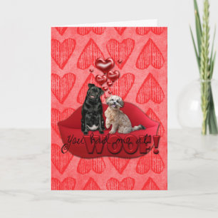Cartes Pour Fêtes Annuelles Valentines - vous m'avez eu chez Woof !