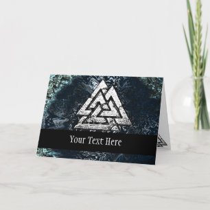 Cartes Pour Fêtes Annuelles Valknut~ (Wavy)