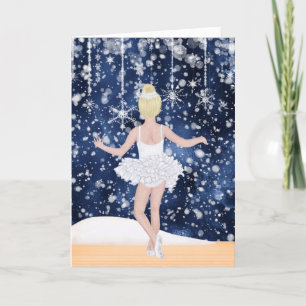 Cartes Pour Fêtes Annuelles Valse des flocons de neige Ballet du Casse-Noisett