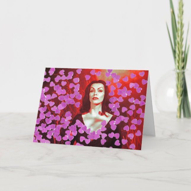 Cartes Pour Fêtes Annuelles Vampira Valentine (Devant)