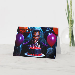 Cartes Pour Fêtes Annuelles Vampire gothique - Anniversaire d'Halloween
