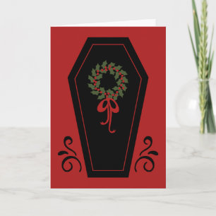 Cartes Pour Fêtes Annuelles Vampire Holiday Coffin