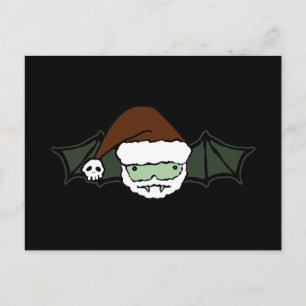 Cartes Pour Fêtes Annuelles Vampire Père Noël Bat