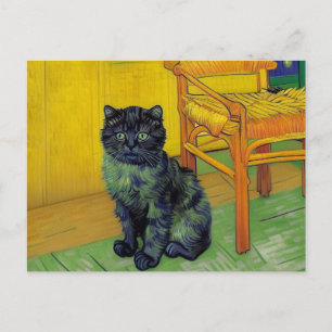 Cartes Pour Fêtes Annuelles Van Gogh Black Cat