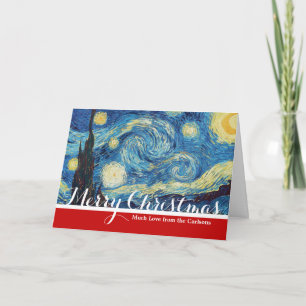 Cartes Pour Fêtes Annuelles Van Gogh Starry Classic Nuit Impressionnisme Art