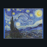 Cartes Pour Fêtes Annuelles Van Gogh, Starry Night<br><div class="desc">Van Gogh,  Starry Night Holiday Postcard</div>