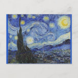 Cartes Pour Fêtes Annuelles Van Gogh, Starry Night<br><div class="desc">Van Gogh,  Starry Night Holiday Postcard</div>