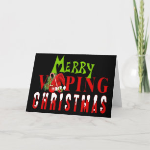 Cartes Pour Fêtes Annuelles VAPE   Joyeux Noël Vaping