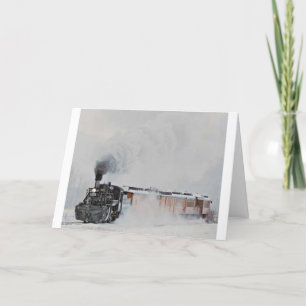 Cartes Pour Fêtes Annuelles Vapeur d'hiver