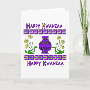 Cartes Pour Fêtes Annuelles Vase à Kwanzaa